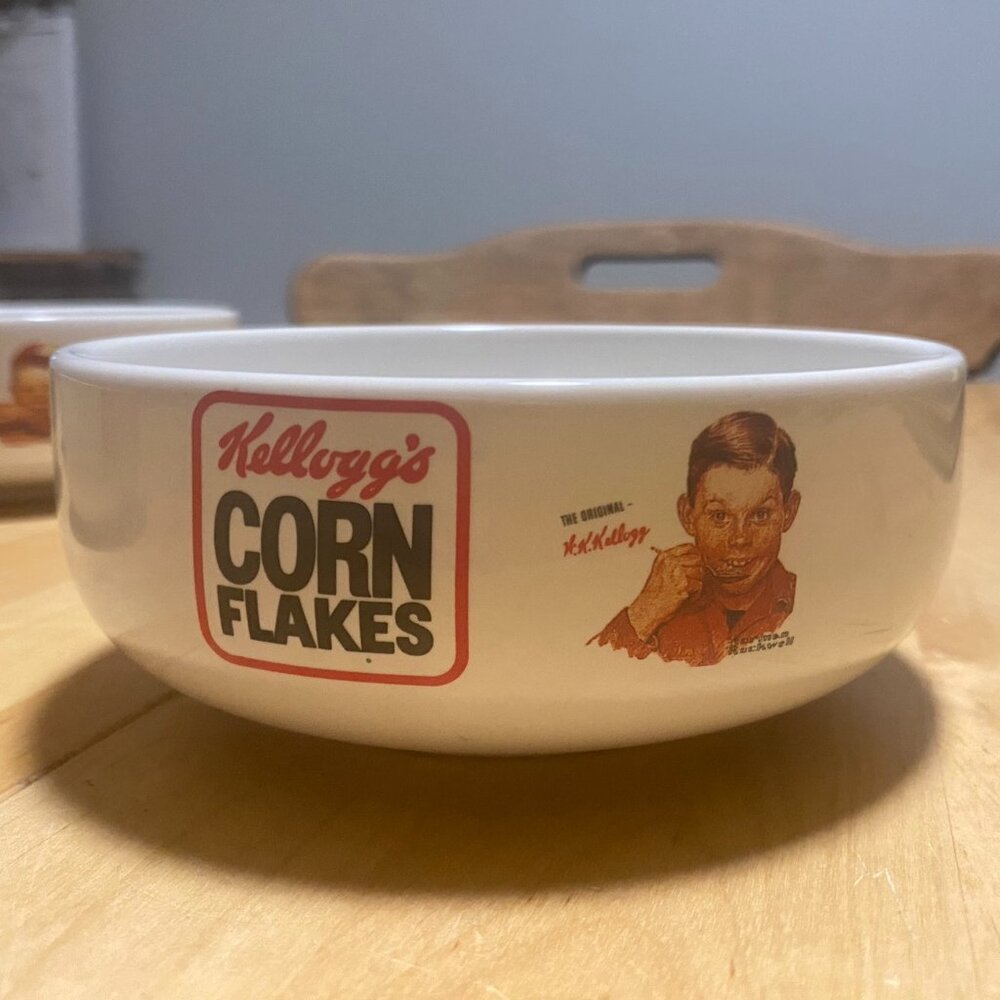 Vintage Set of 4 Norman Rockwell Kellogg's Collector Bowls